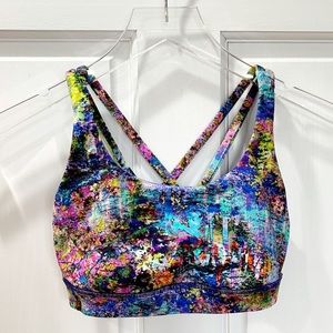 Lululemon ENERGY BRA ECJM - Seawheeze 2019 Print Electric Jungle Monet Workout